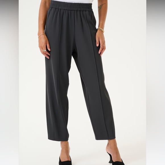Kaffe Charcoal Ankle-Length Women’s Trousers - Picture 1 of 6
